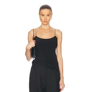 44. ST. AGNI Fine Chain Black Silk Cami Top EUC XS